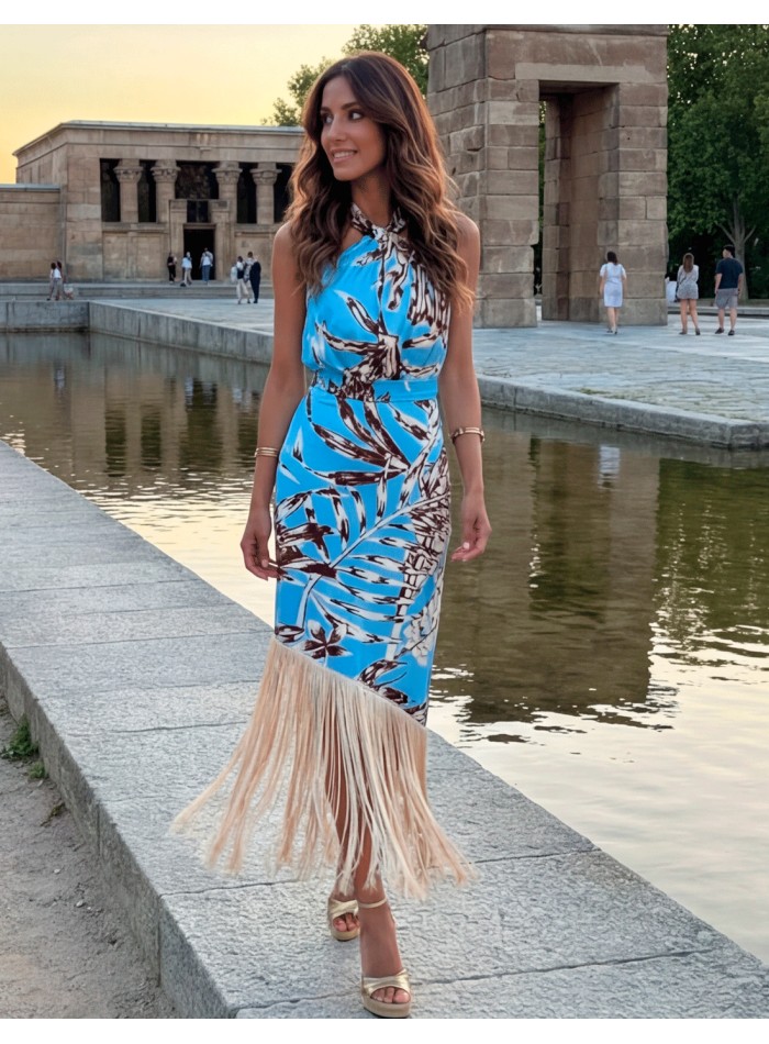 vestido Diseñado y fabricado en España, este vestido combina tendencia, calidad y diseño en una sola prenda.