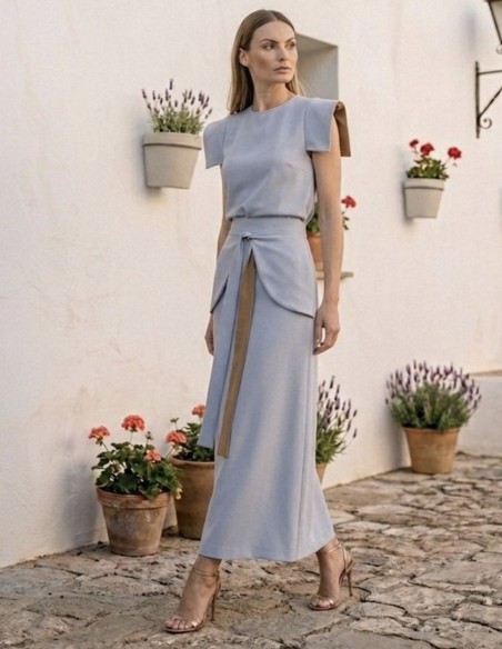 Top de invitada color lavanda