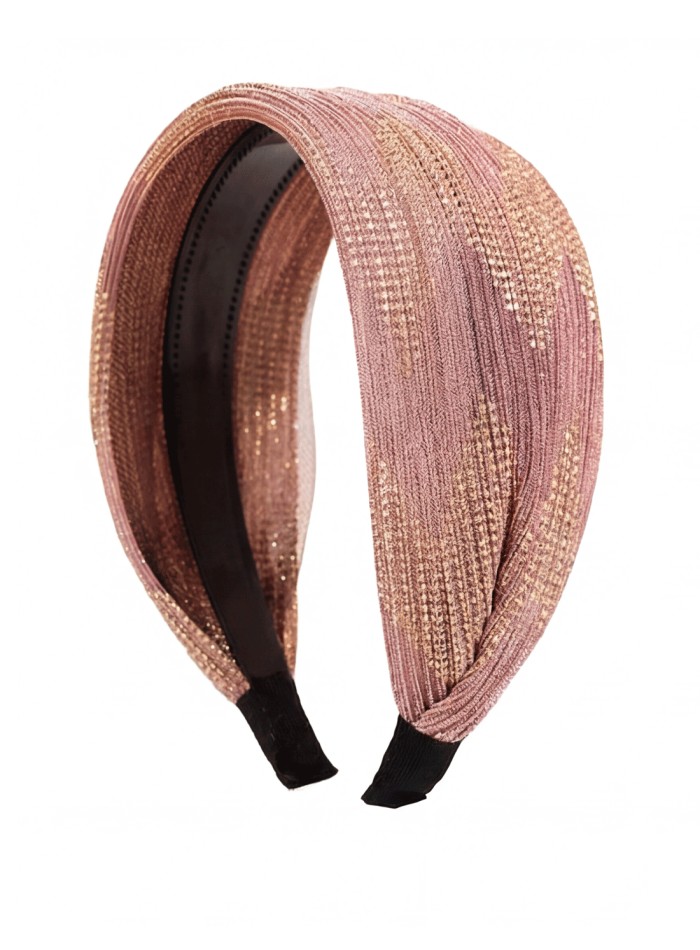 Bicolor gold and pink headband: the feminine and luminous touch for your guests' look