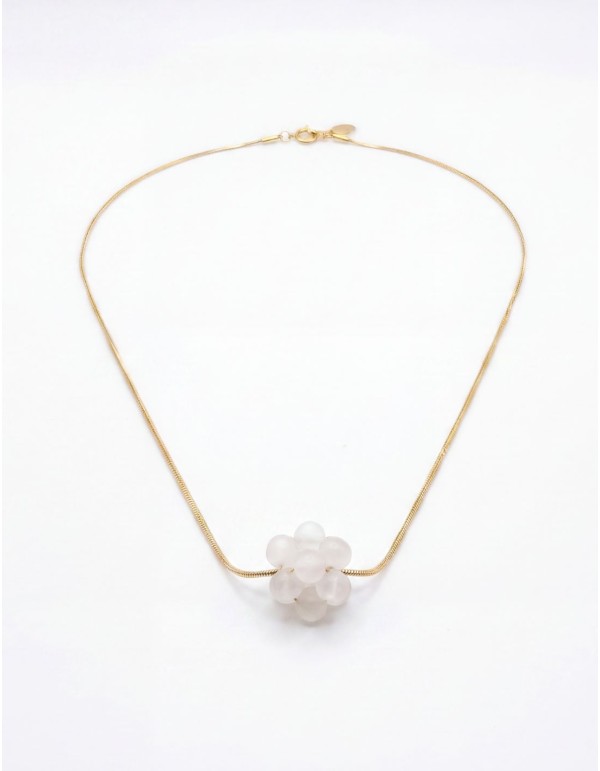 Pendant with fine gold-plated stainless steel chain with...