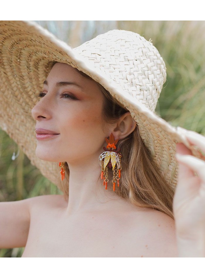 Boucles d'oreilles avec motif de scarabée en...