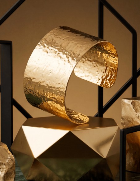 Brazalete ancho en oro amarillo para invitada