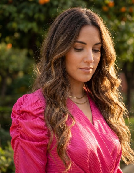 Ensemble veste nouée et pantalon éléphant pour les invités