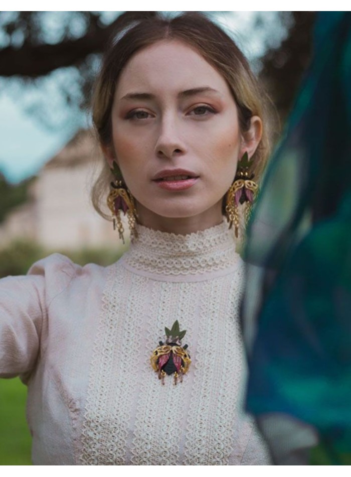 Boucles d'oreilles de fête avec motif de...