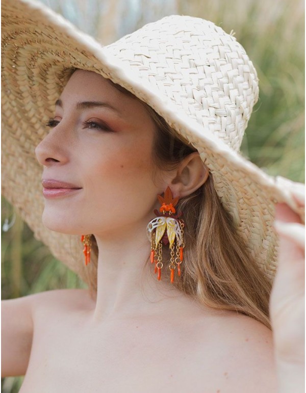 Boucles d'oreilles avec motif de scarabée en plusieurs... 2