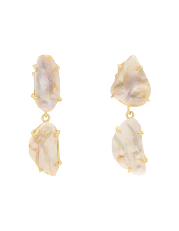 Boucles d'oreilles en perles au design moderne pour les...