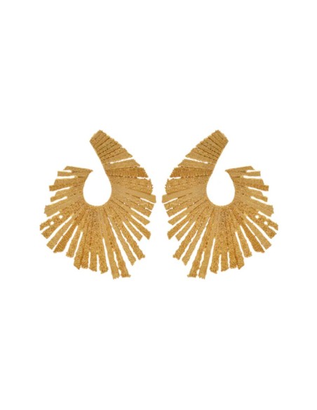 Pendientes dorados para invitada