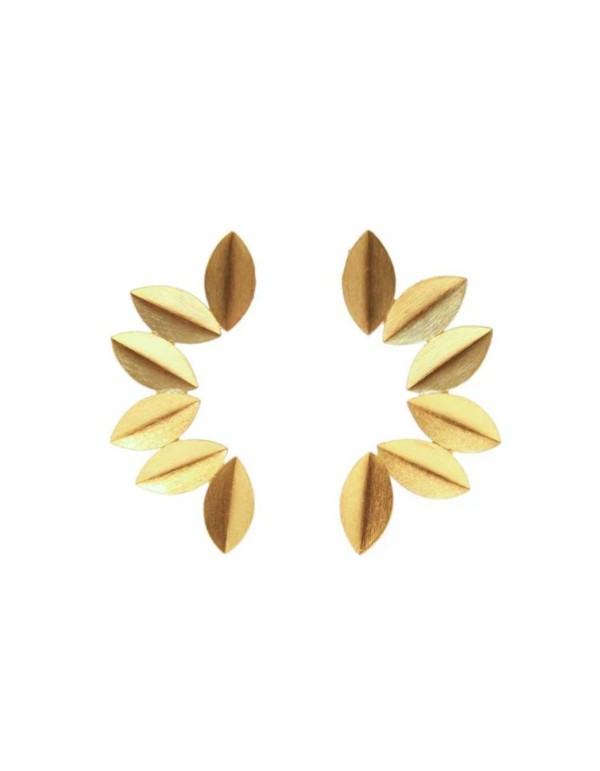 Pendientes grandes dorados para invitadas 2
