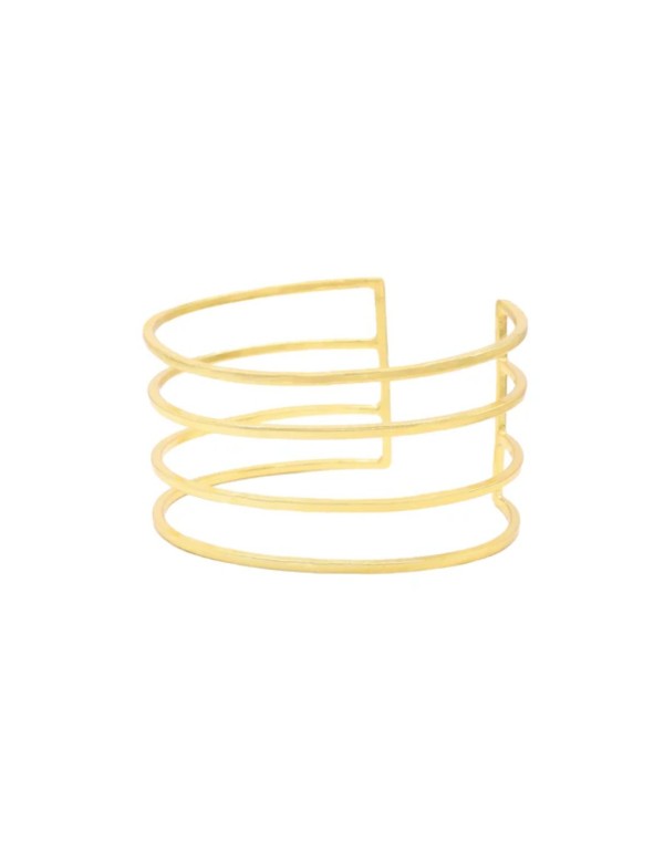 Gold bracelet consisting of four rigid strands 2