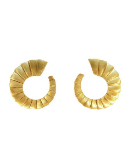 Pendientes de espiral escalonada elegantes para invitada