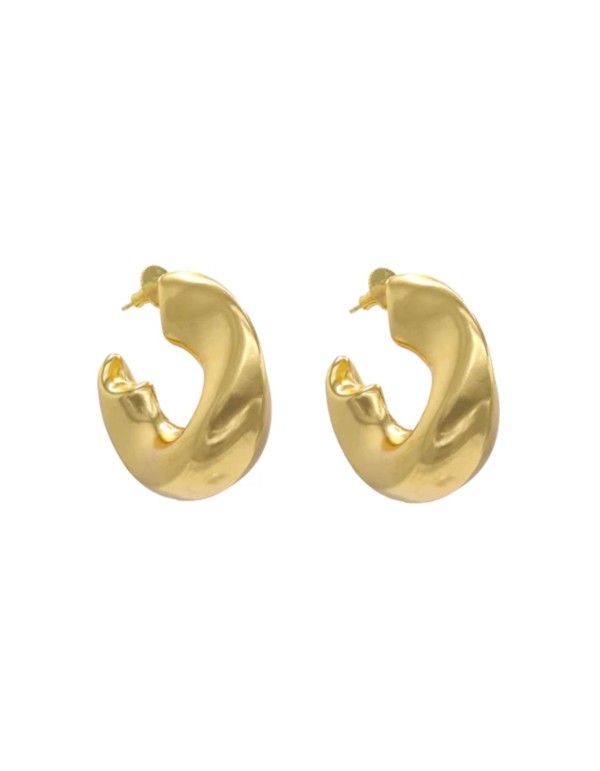 Aros grandes dorados para invitada 2