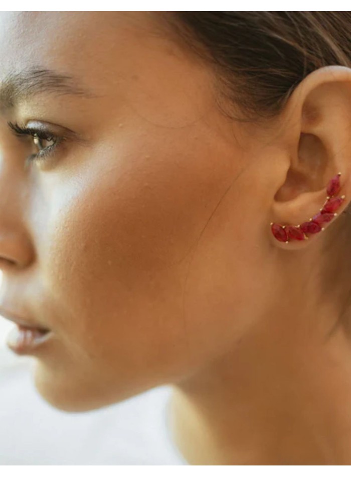Boucles d'oreilles de style « grimpeur » ornées...