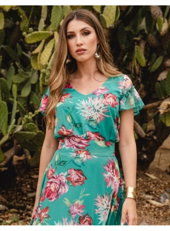 Blouse à manches courtes avec encolure en V,...