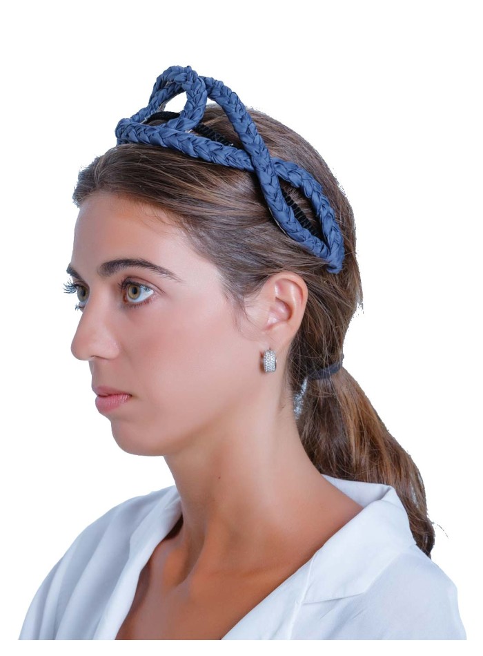 Marine cross-braided headband