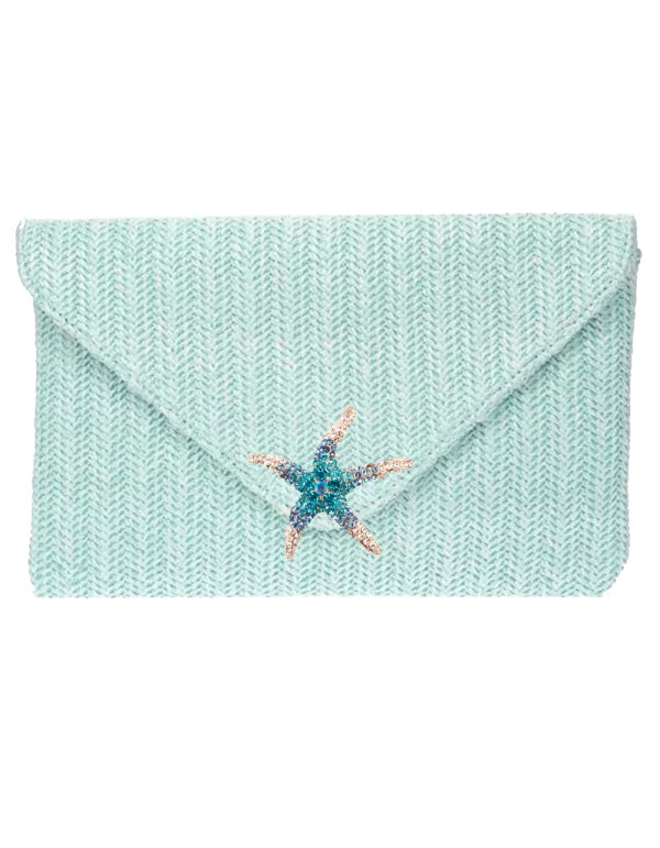 Bolso sobre de fiesta con estrella de strass Lauren Lynn London Accessories - 1
