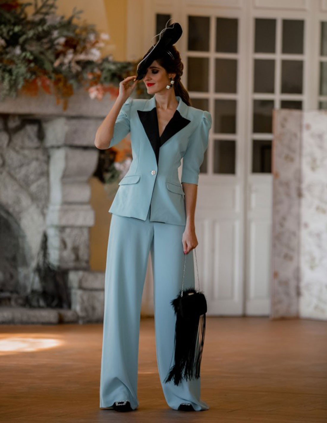 palazzo pant suit set