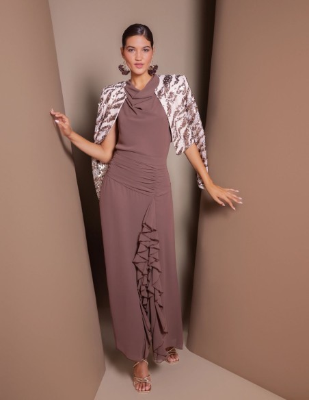 Sequin-embellished, long-sleeved bullfighter's top