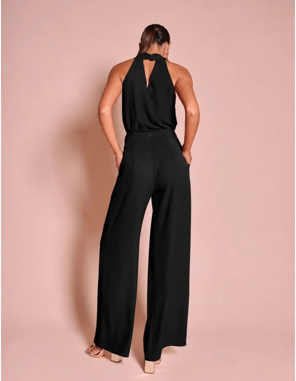 Pantalón negro de pierna ancha 2