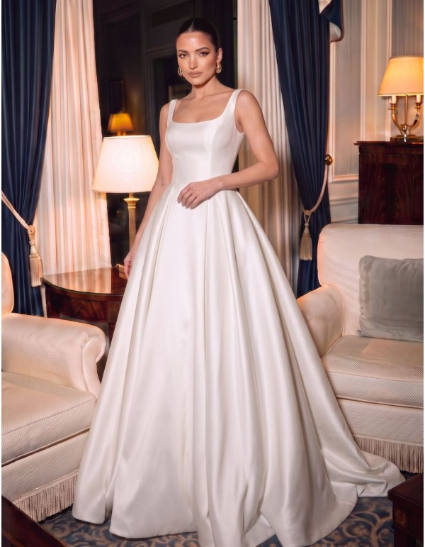 Robe de style princesse en mikado
