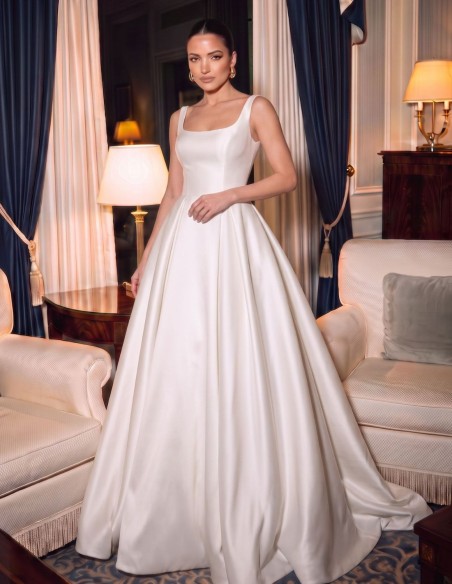 Robe de style princesse en mikado