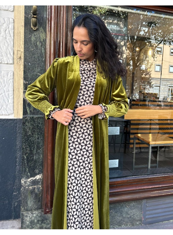 copy of Kimono en velours olive