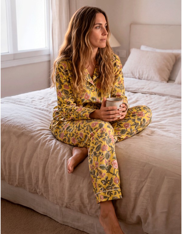 Un pijama floral lleno de luz para mujer 2