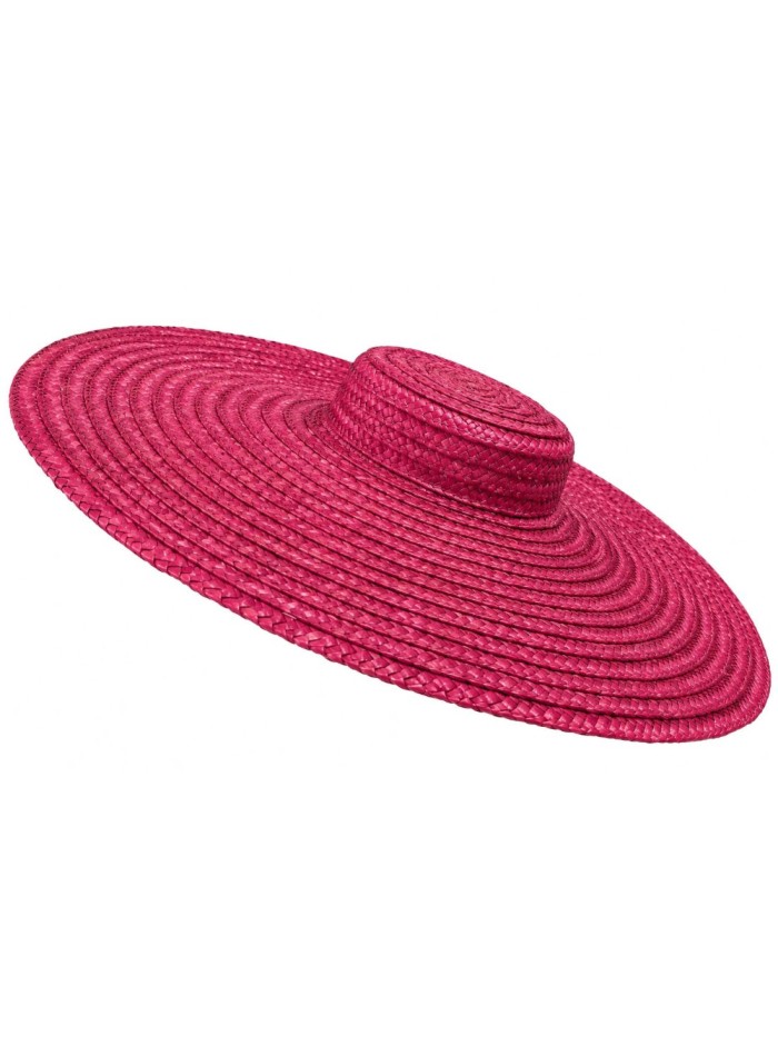 Raffia headpiece with an asymmetrical brim and...