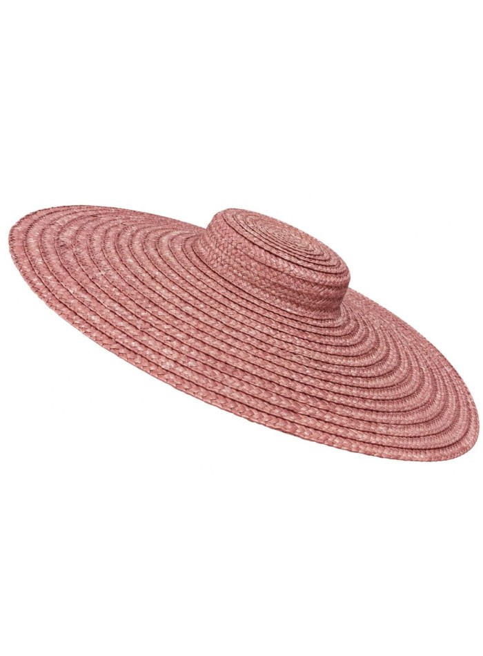 Raffia headpiece with an asymmetrical brim and...