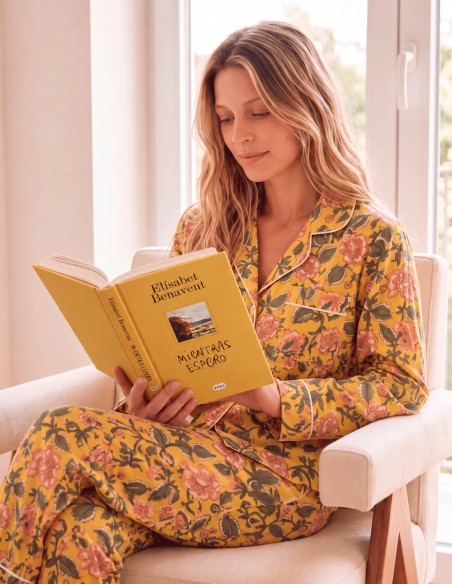 Handmade yellow cotton pajamas