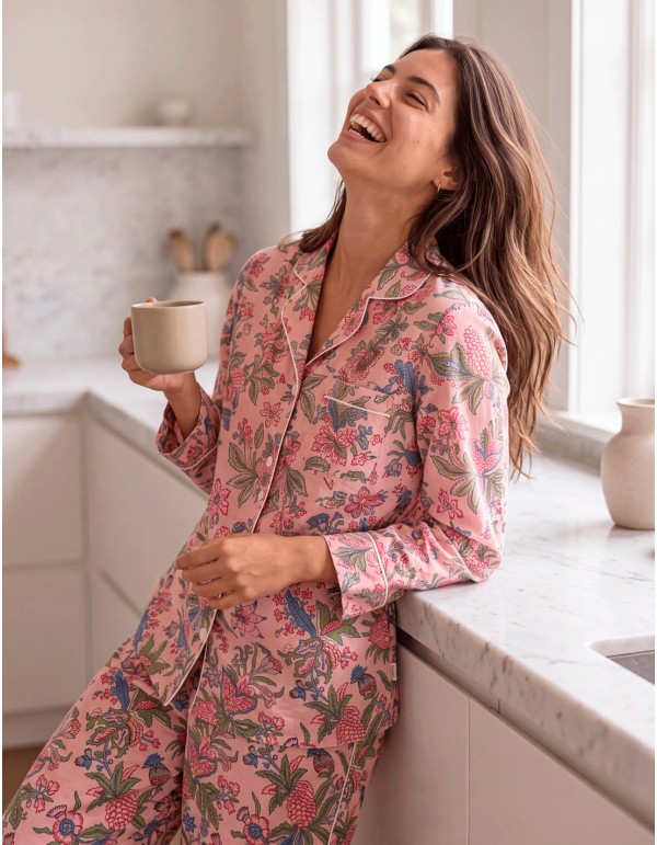 Pink cotton pajamas for women—the perfect gift