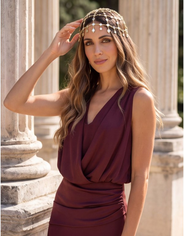 Gold-colored hat with mirrors for a guest