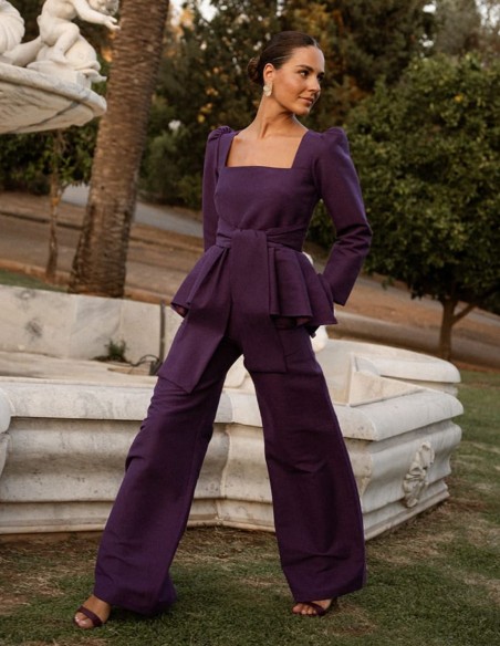 Pantalón de invitada de pata ancha