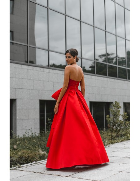 Red maxi party dress heart neckline - INVITADA PERFECTA Elsa Barreto - 3 Red maxi party dress heart neckline - INVITADA PERFECTA Elsa Barreto - 3
