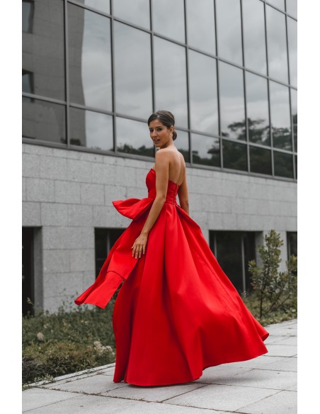 Red maxi party dress heart neckline - INVITADA PERFECTA Elsa Barreto - 5 Red maxi party dress heart neckline - INVITADA PERFECTA Elsa Barreto - 5