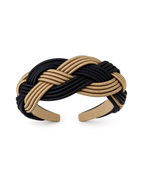 Metallic-colored braided headband 2
