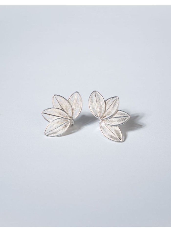Pendientes de plata para invitadas con forma de paipai