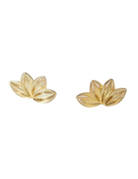 Paipai Party Earrings with Delicate Gold Filigree