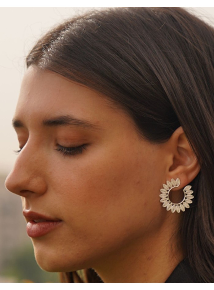 Small spiral-shaped earrings