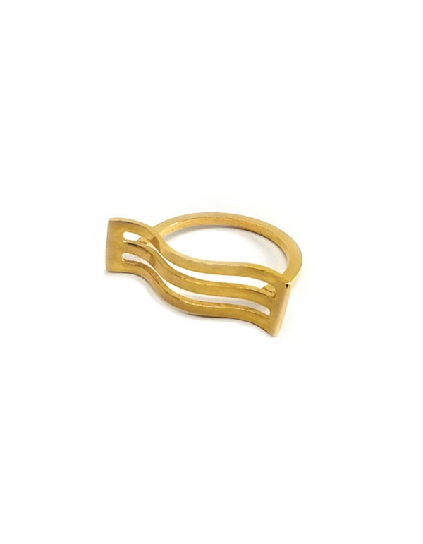 Gold plated brass guest ring at INVITADISIMA