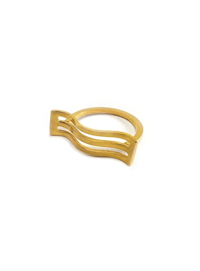 Gold plated brass guest ring at INVITADISIMA