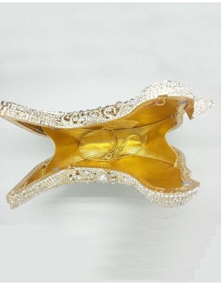 Bolso de mano joya con forma de pajarito Bolso de mano joya con forma de pajarito