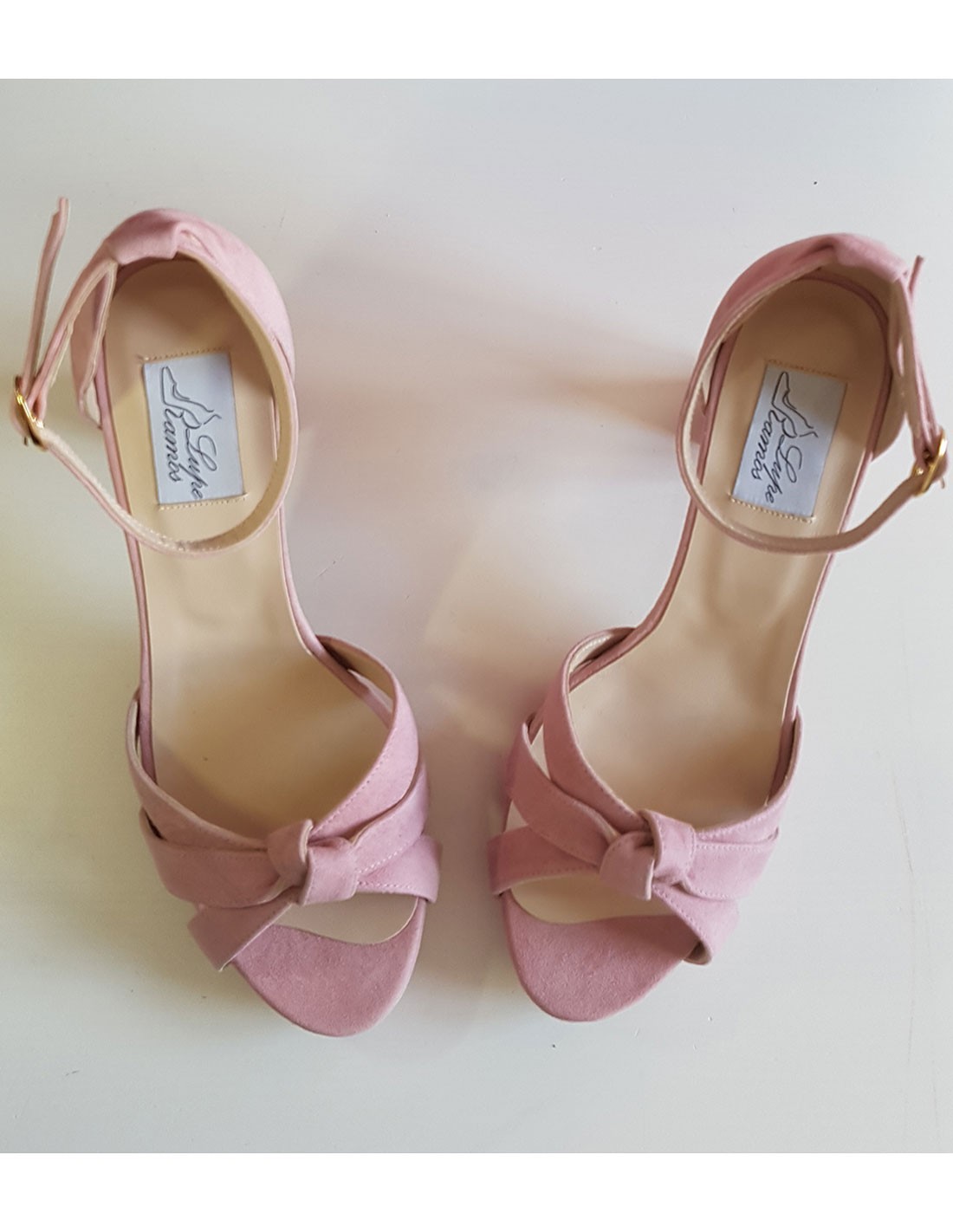 Inconsciente Telégrafo carga Zapatos de fiesta con tejido de ante rosa | INVITADISIMA