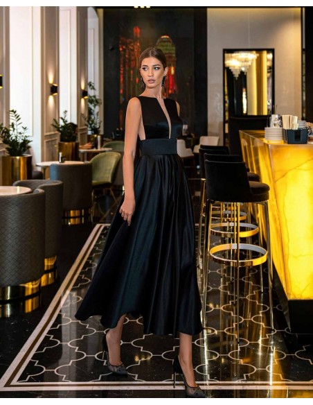 Vestido midi de fiesta con falda fluida de Auguro Sempre