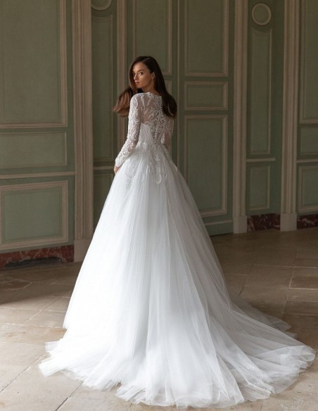 vestido de novia de corte princesa manga larga – Compra vestido de novia de corte  princesa manga larga con envío gratis en AliExpress Mobile.