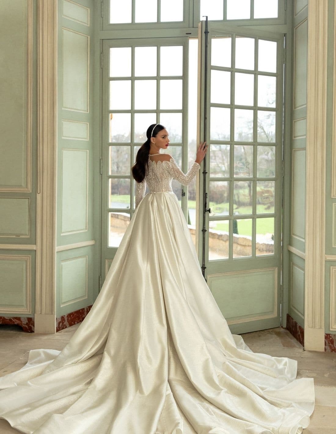 New 2021 Bridal Gown Off shoulder Princess cut – Sandra's Bridal Collection