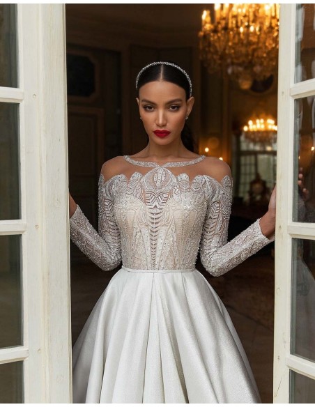 Diadema fina con pedrería incrustada-1 Diadema fina con pedrería incrustada-1