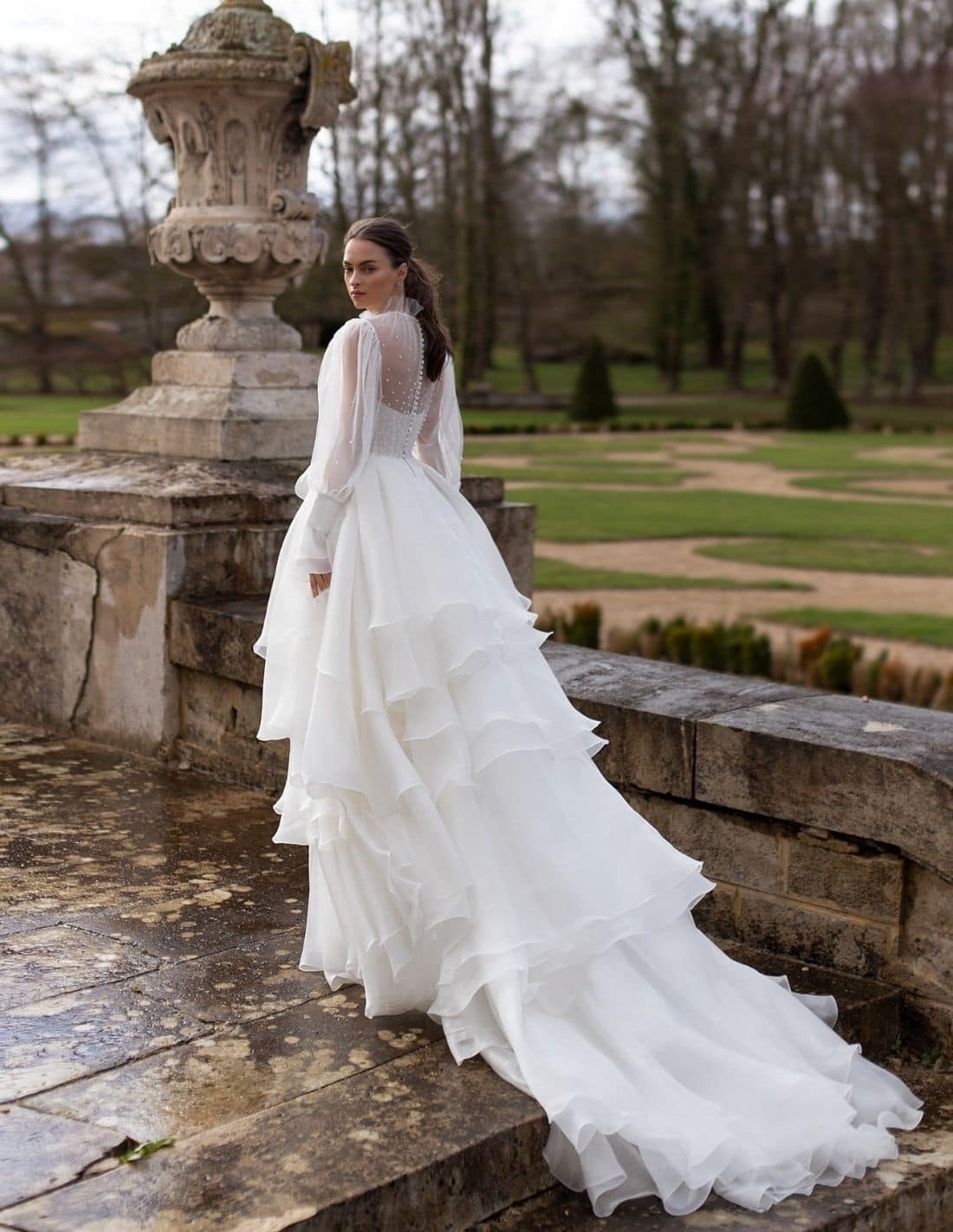 Tiered Skirt Plus Size Wedding Dress – daisystyledress