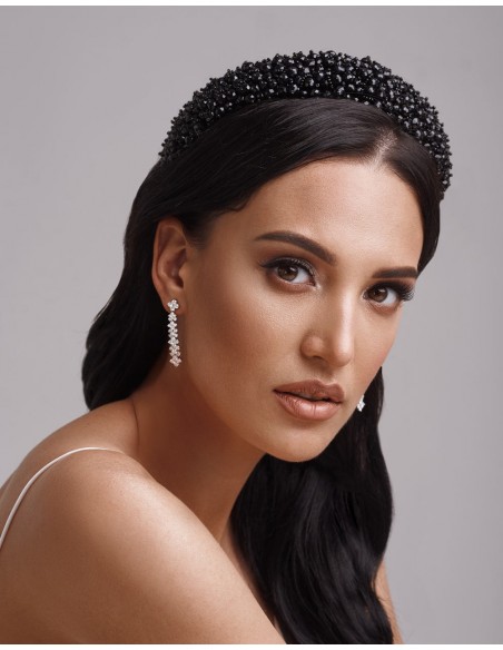 Diadema gruesa plana con perlas y cristales para novia o invitada-1 Diadema gruesa plana con perlas y cristales para novia o invitada-1