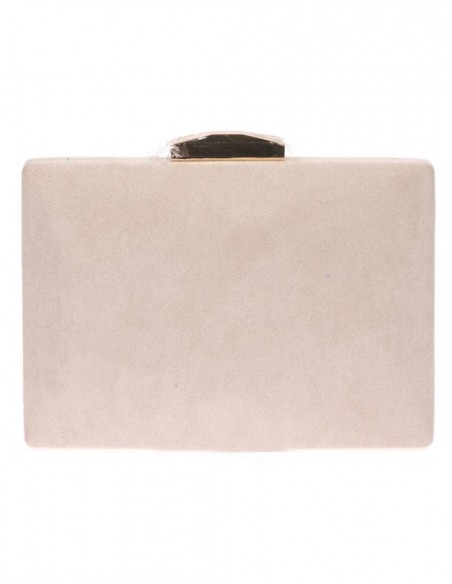 Bolso de antelina con cierre metalizado dorado Lauren Lynn London Accessories - 1 Bolso de antelina con cierre metalizado dorado Lauren Lynn London Accessories - 1