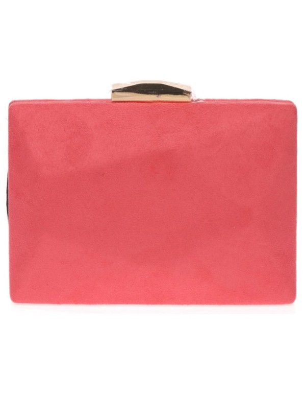 Bolso de antelina con cierre metalizado dorado Lauren Lynn London Accessories - 2